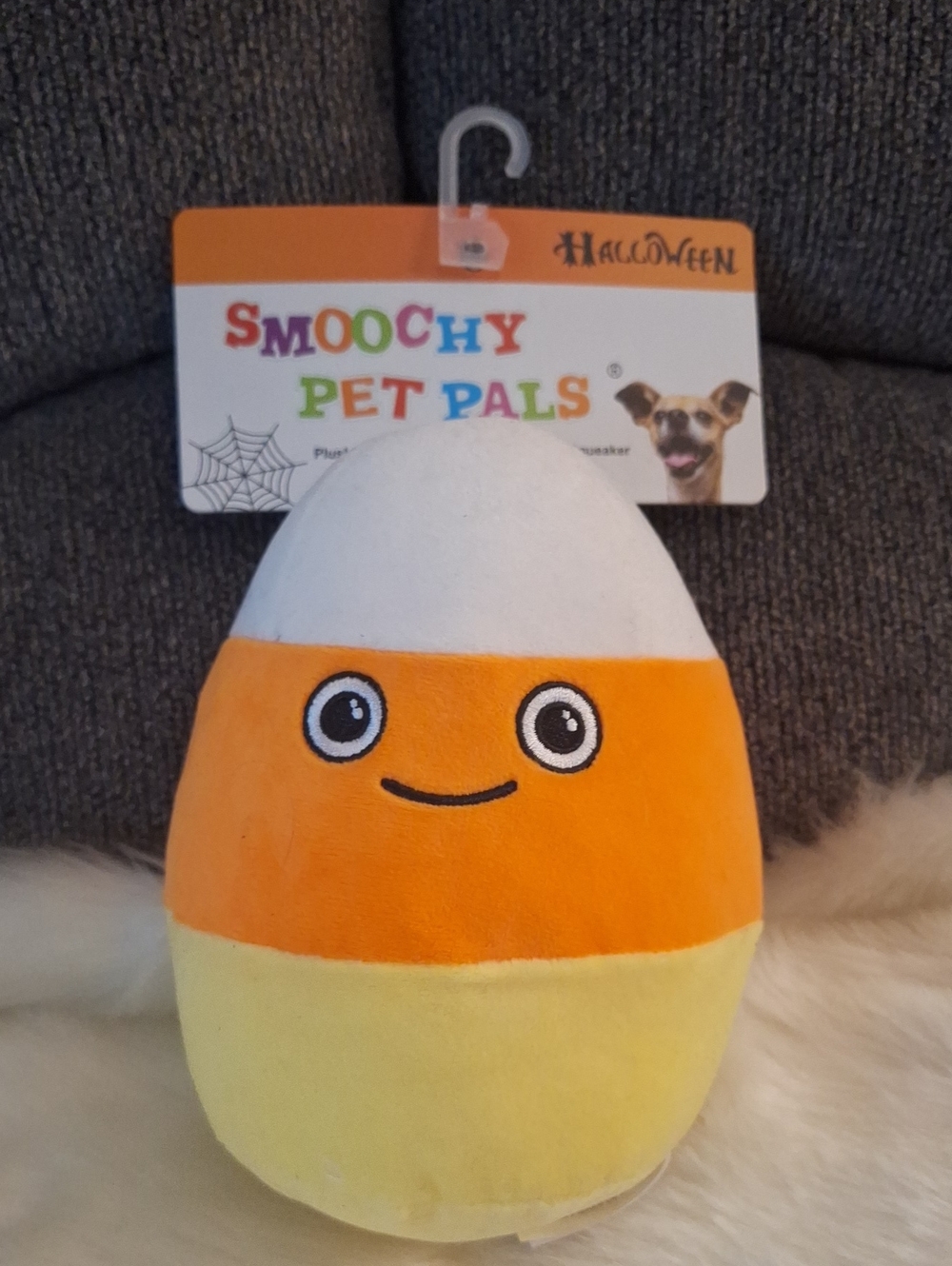 Candy Corn Plush Toy - Orange/Yellow/White